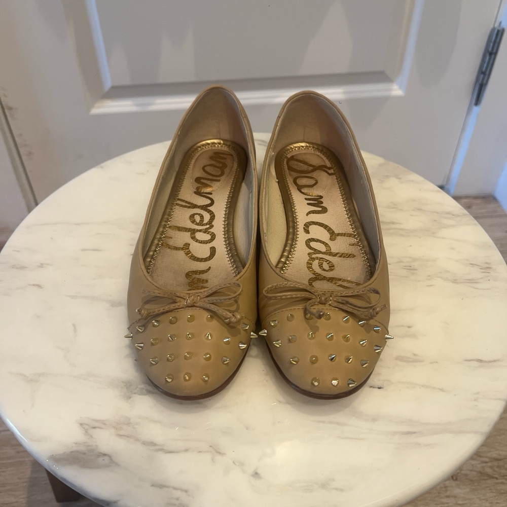 Sam Edelman Brown Studded Flats